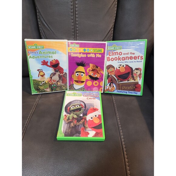 Sesame Street DVD Lot Imagine With Me, Christmas Carol, The Bookaneers - Picture 1 of 11